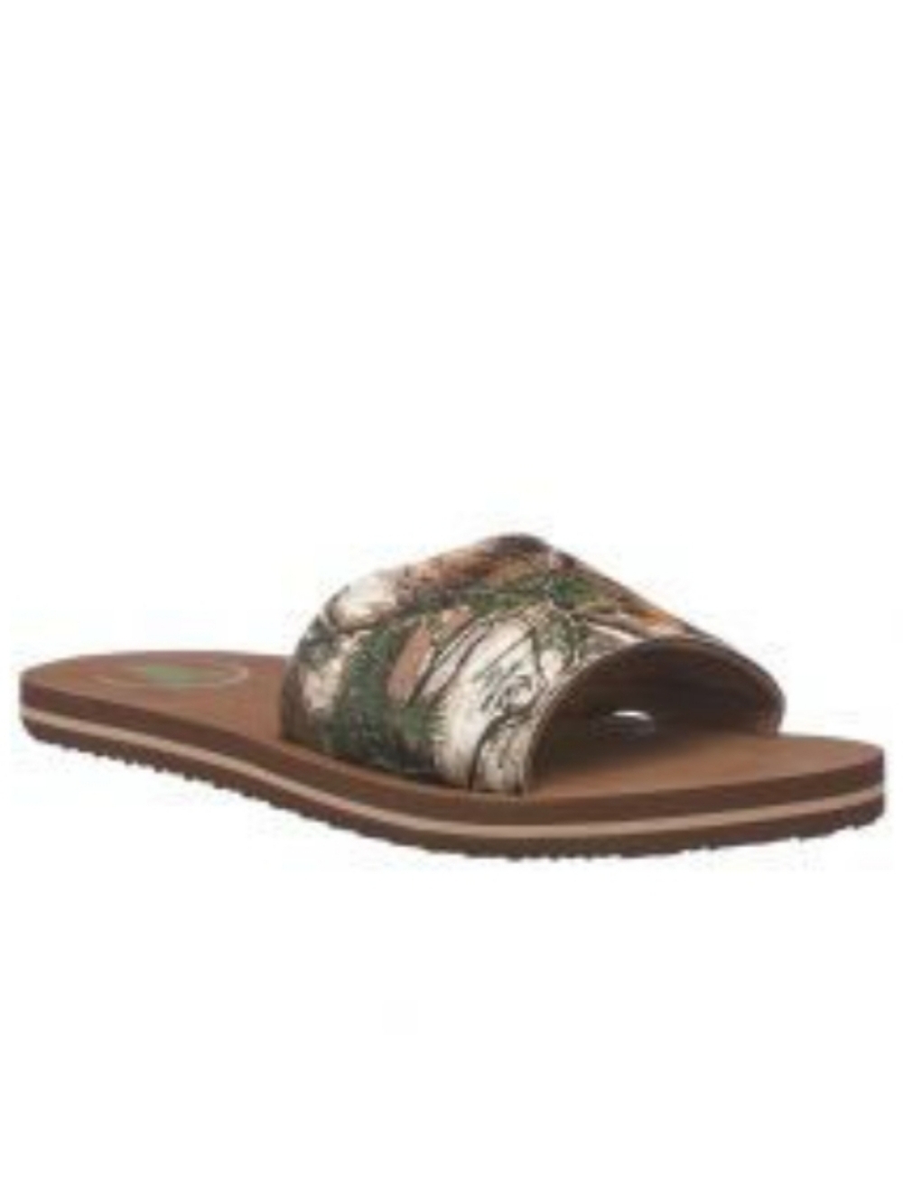 Realtree Men's Slides Size 9 10 Brown Camouflage Slip On NEW Shower Beach Lake